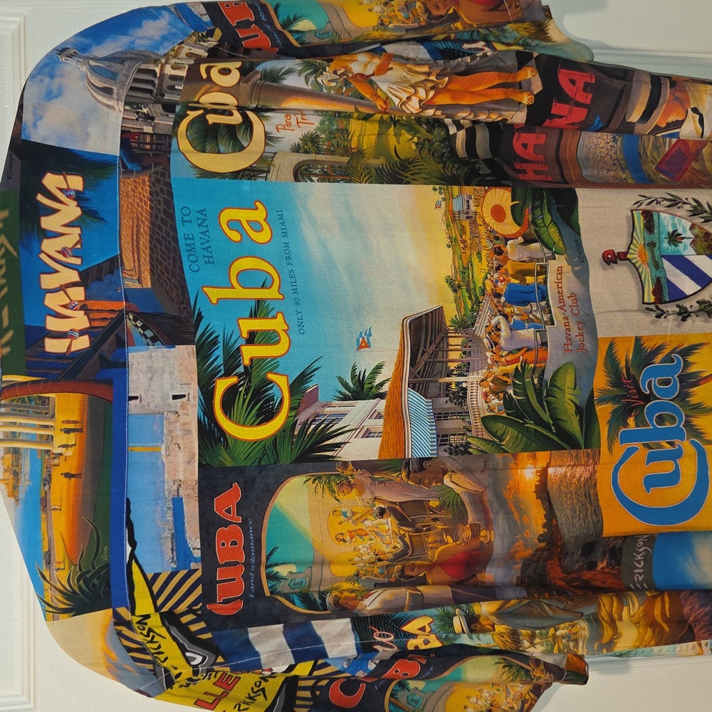 Varadero Cuba Themed Multicolor Men's Shirt Size M "Like New" - Picture 5 of 12